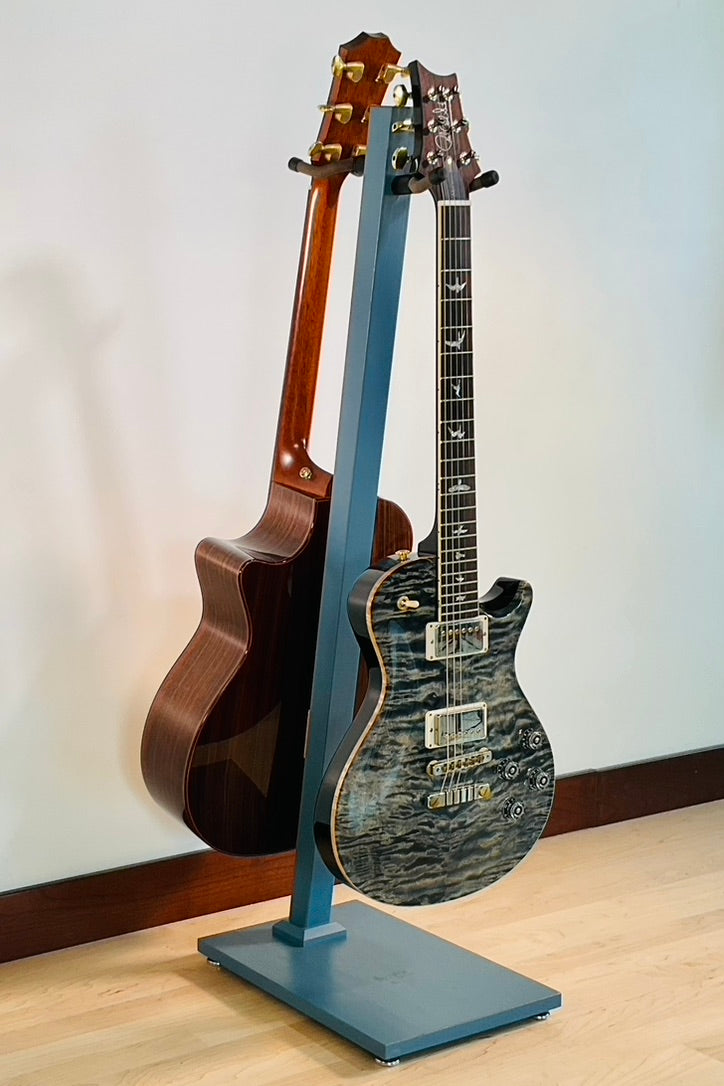 Northern White Ash with Blue Paint  | DualStand Standard