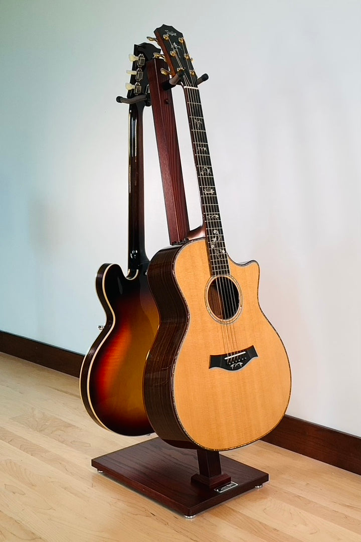 Northern White Ash with Bing Cherry Stain | DualStand Standard