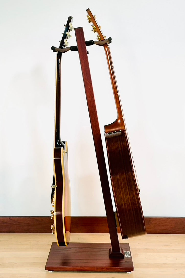 Northern White Ash with Bing Cherry Stain | DualStand Standard