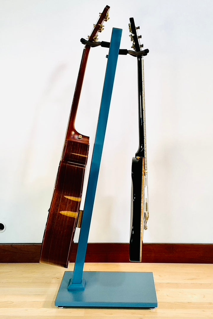 Northern White Ash with Blue Paint  | DualStand Standard