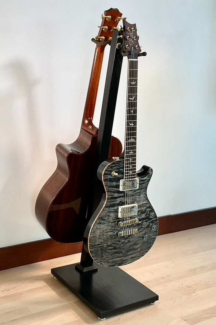 Northern White Ash with Piano Black  | DualStand Standard