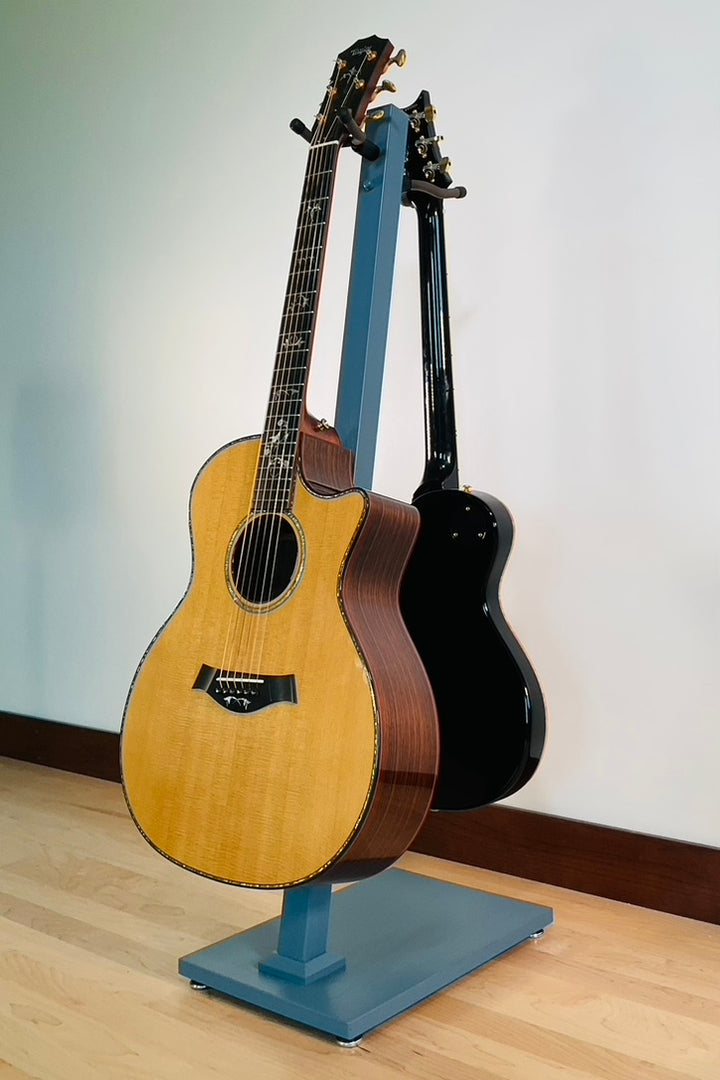 Northern White Ash with Blue Paint  | DualStand Standard