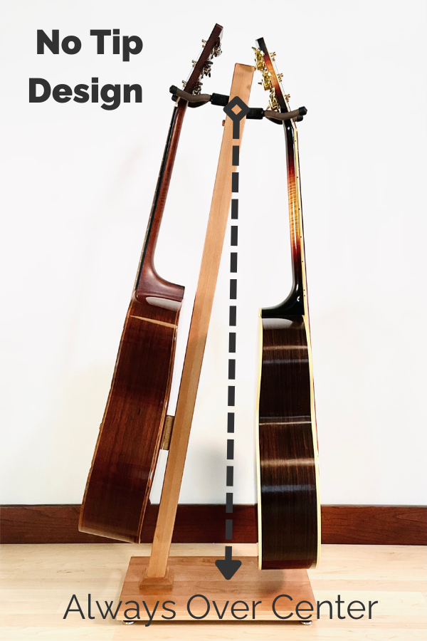 Cherry with Onyx Stain | DualStand Standard