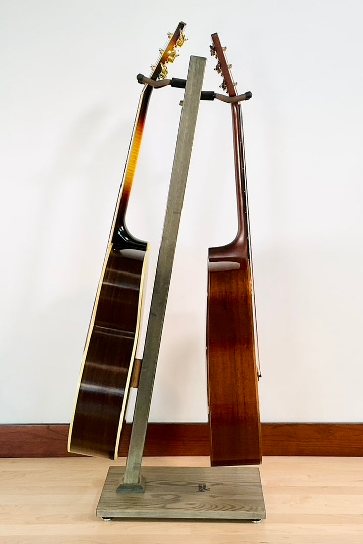 Northern White Ash with Antique Slate Stain | DualStand Standard