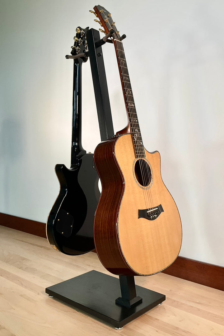 Northern White Ash with Piano Black  | DualStand Standard