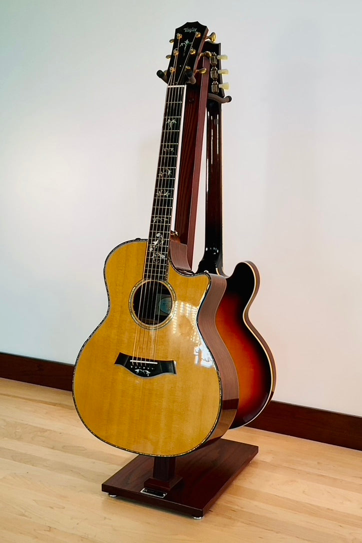 Northern White Ash with Bing Cherry Stain | DualStand Standard