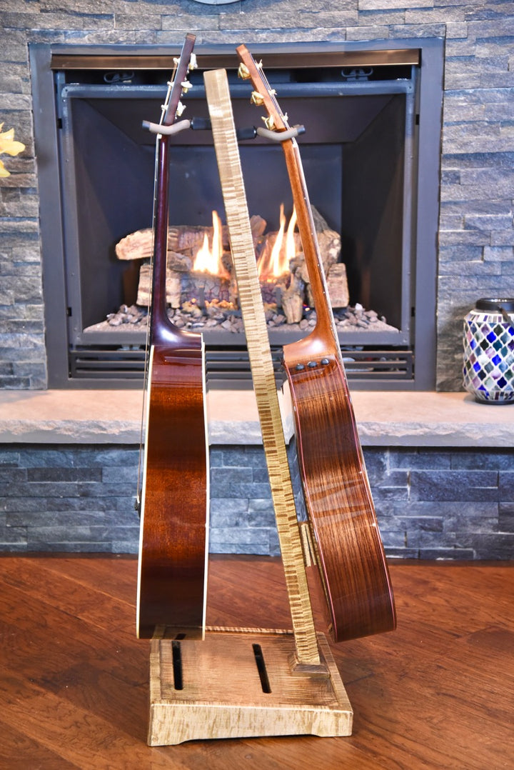 Flamed Maple with Provincial Stain | DualStand Deluxe