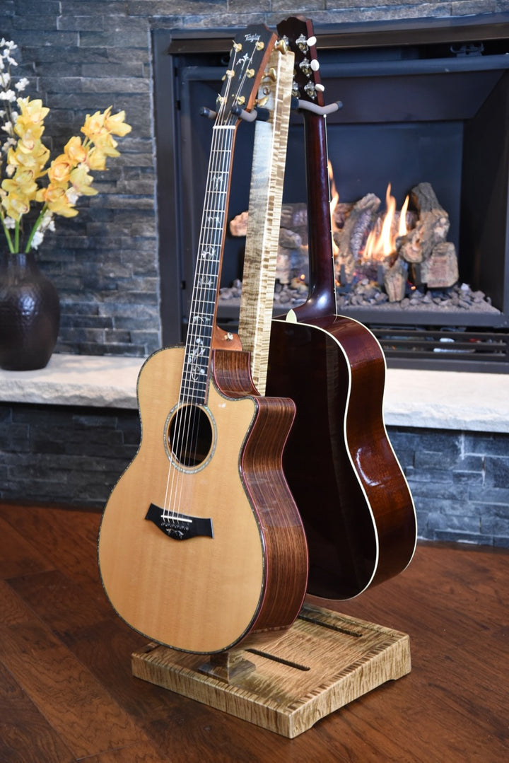 Flamed Maple with Provincial Stain | DualStand Deluxe