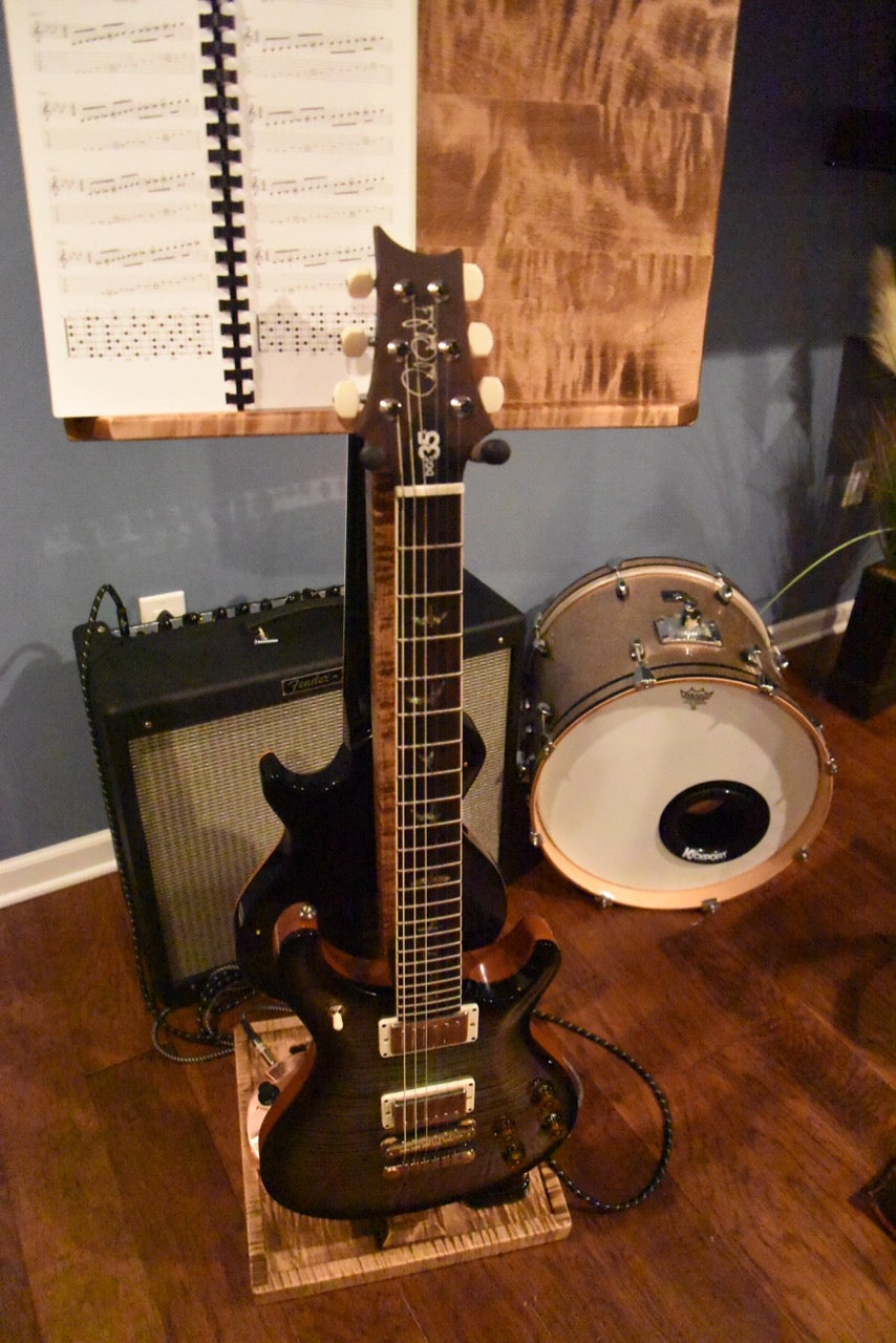 Flamed Maple with Provincial Stain | DualStand Deluxe