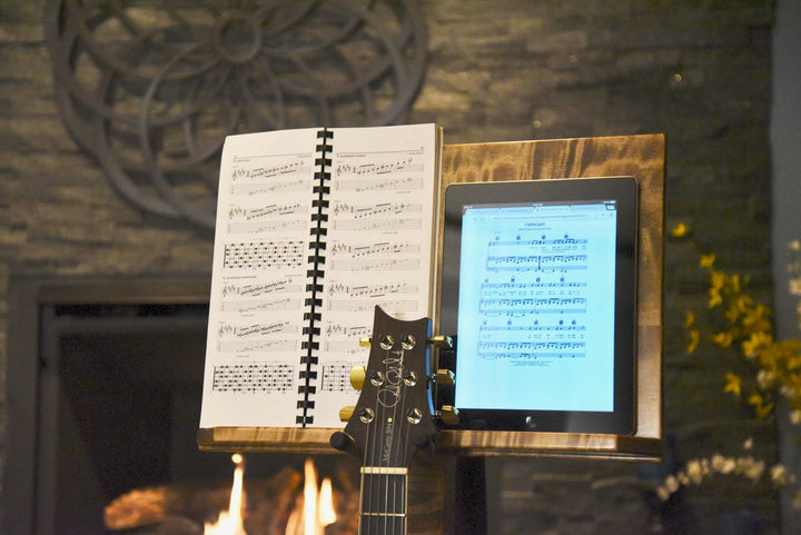 Flamed Maple with Provincial Stain | DualStand Deluxe