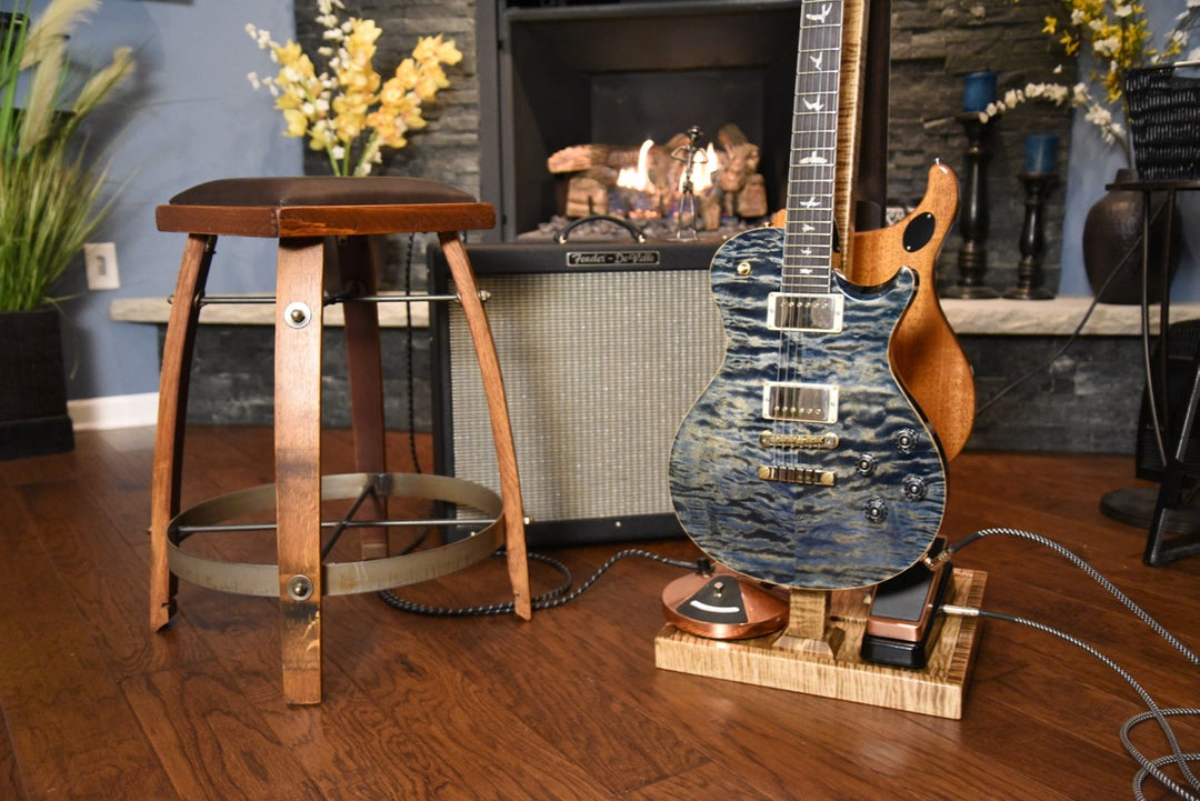 Flamed Maple with Provincial Stain | DualStand Deluxe