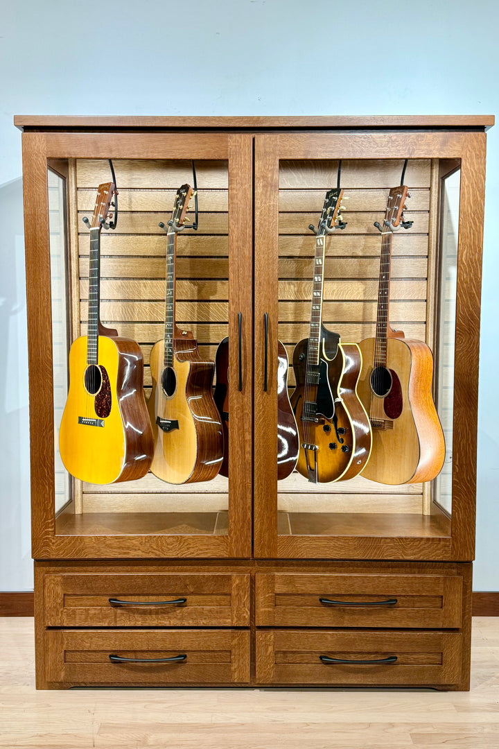 ClimaCab Traditional+ | Quartersawn White Oak with Boston Stain on Body and Provincial Stain on Slatwall