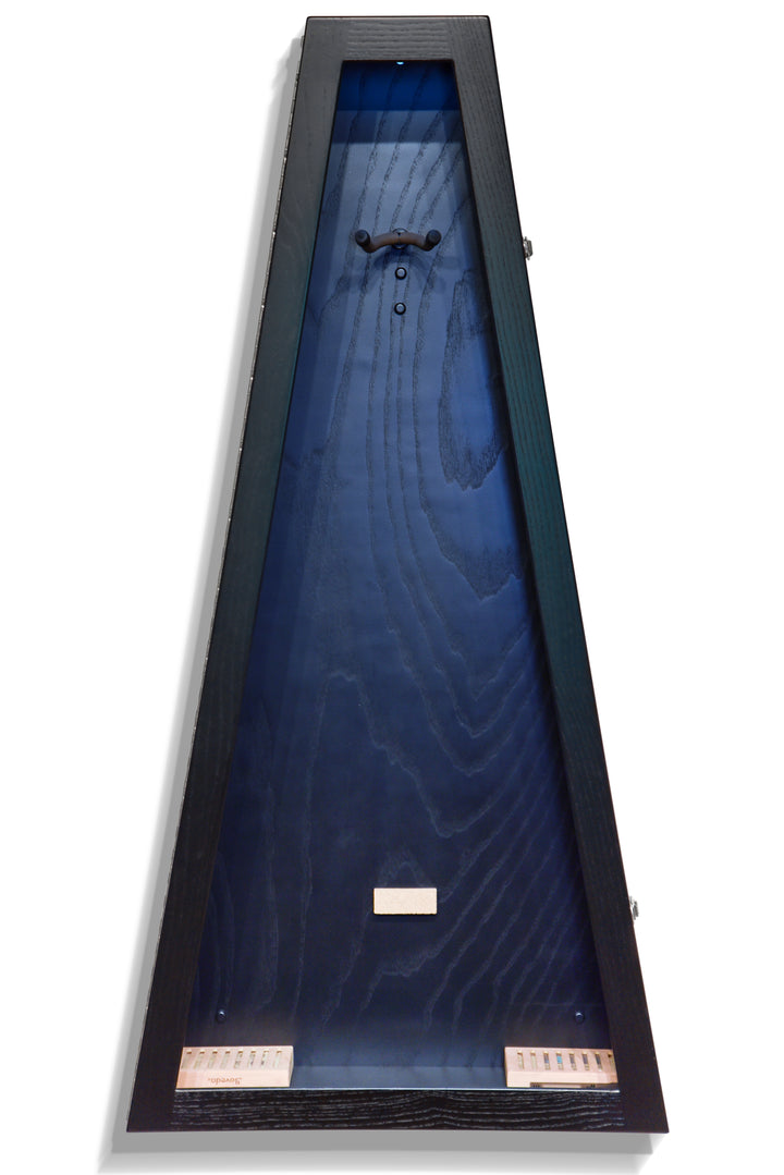 ClimaCase Glass Sided Triangle Humidor - Northern White Ash with Piano Black