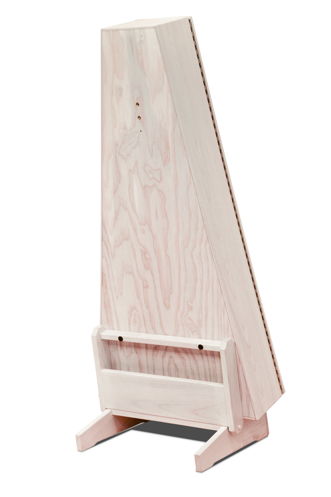 ClimaStand Triangle Humidor with Base - Northern White Ash with White Wash Stain