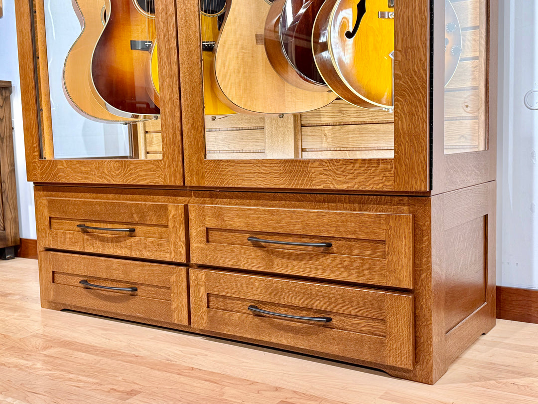 ClimaCab Traditional+ | Quartersawn White Oak with Boston Stain on Body and Provincial Stain on Slatwall