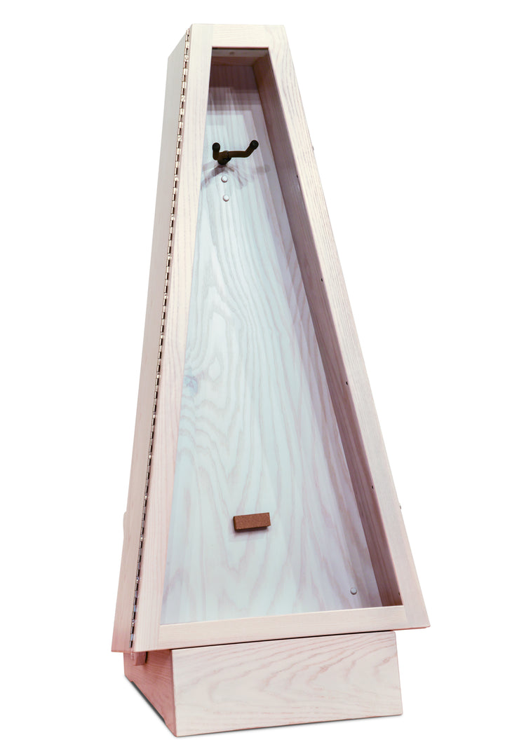 ClimaStand Triangle Humidor with Base - Northern White Ash with White Wash Stain