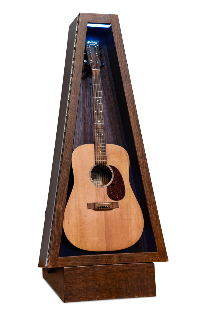 ClimaStand Triangle Humidor with Base - Quartersawn White Oak with Onyx Stain