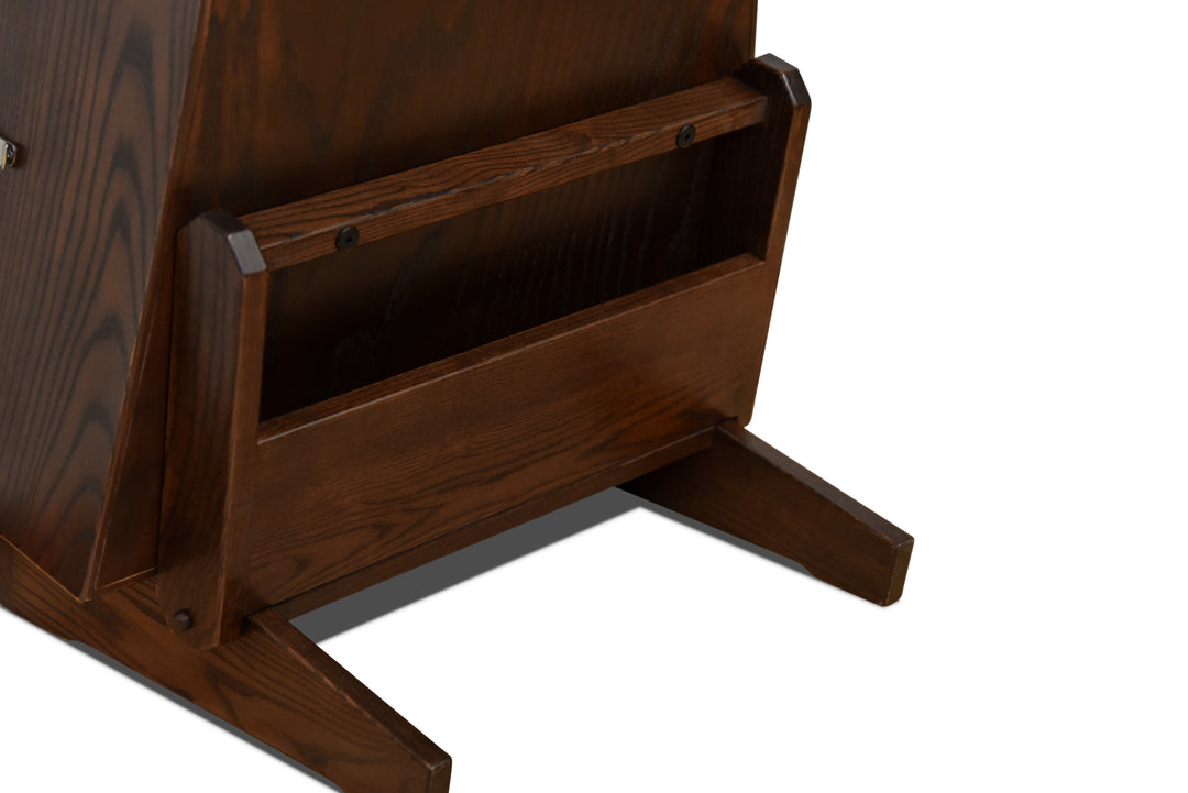 ClimaStand Triangle Humidor with Base - Northern White Ash with Onyx Stain