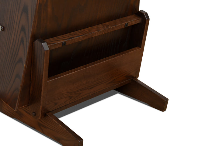ClimaStand Triangle Humidor with Base - Northern White Ash with Onyx Stain