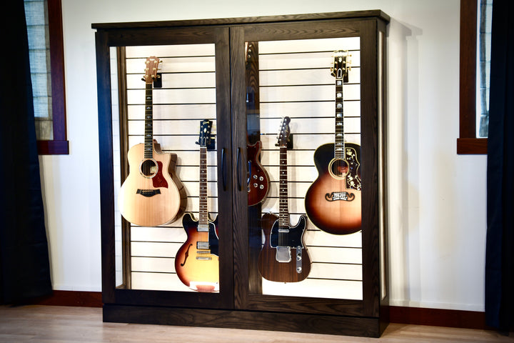 Low Depth ClimaCab V | Charcoal Northern White Ash with Whitewash Slat Wall