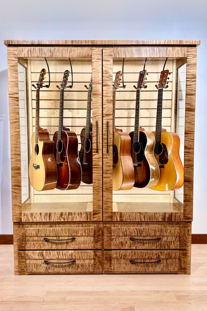 ClimaCab Traditional+ | Flame Maple with Provincial Stain and Natural Flame Maple Slat Wall