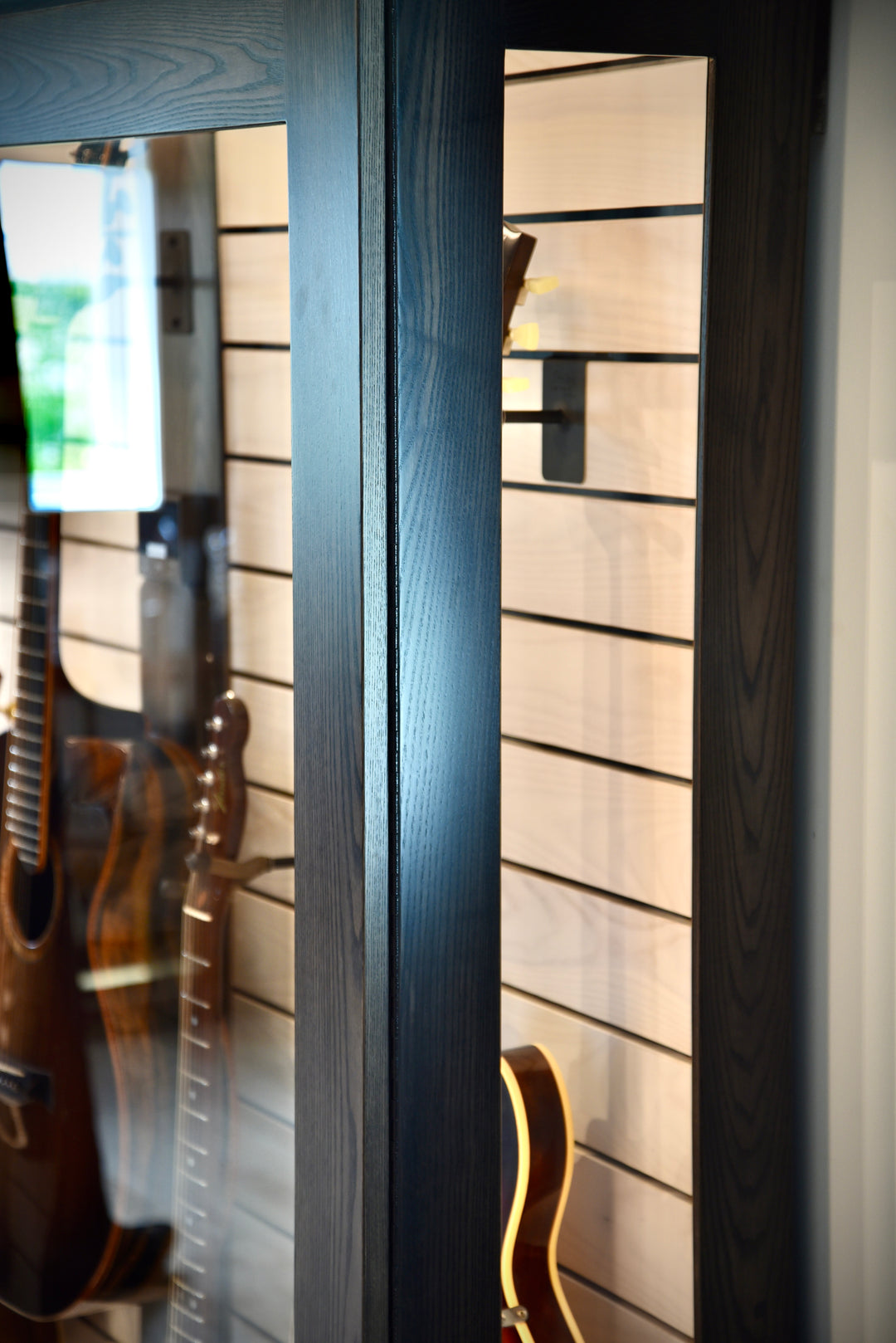 Low Depth ClimaCab V | Charcoal Northern White Ash with Whitewash Slat Wall