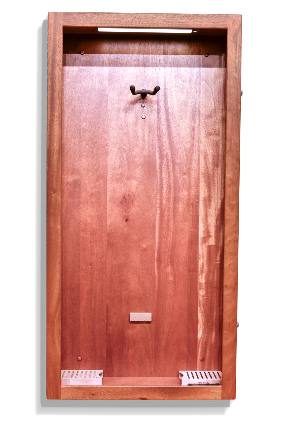 ClimaCase Glass Sided Rectangle Humidor - African Mahogany (Quarter Sawn)