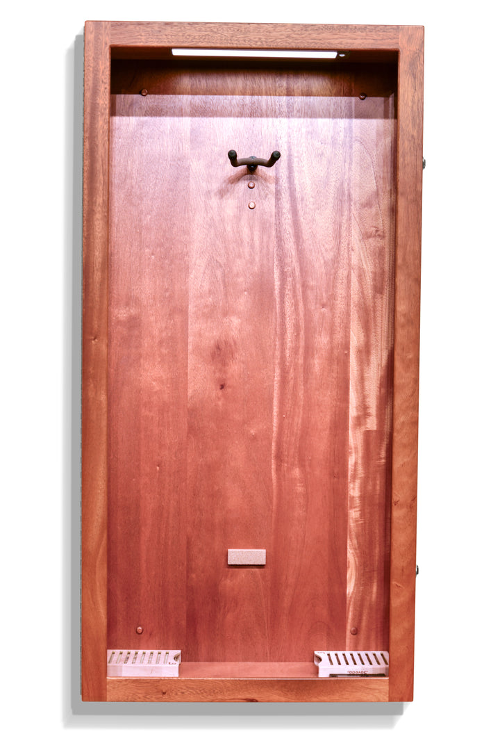 ClimaCase Glass Sided Rectangle Humidor - African Mahogany (Quarter Sawn)