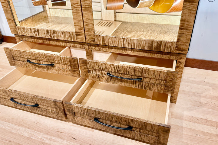 ClimaCab Traditional+ | Flame Maple with Provincial Stain and Natural Flame Maple Slat Wall