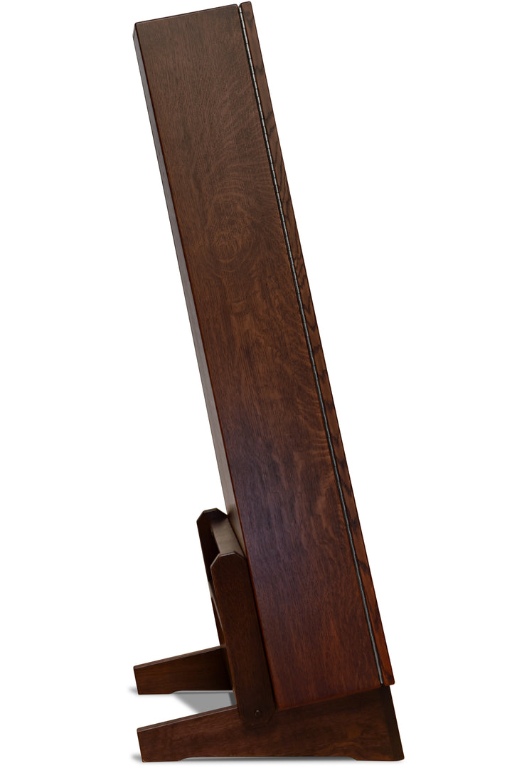 ClimaStand Triangle Humidor with Base - Quartersawn White Oak with Onyx Stain