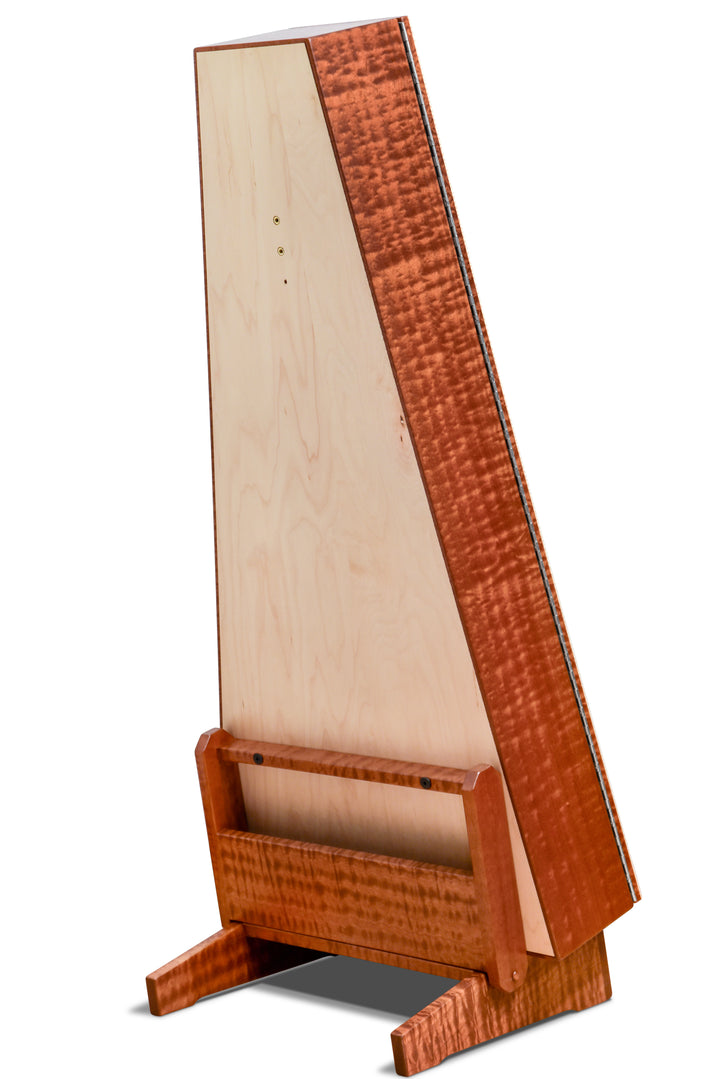 ClimaStand Triangle Humidor with Base - Sapele with Natural Flamed Maple Back