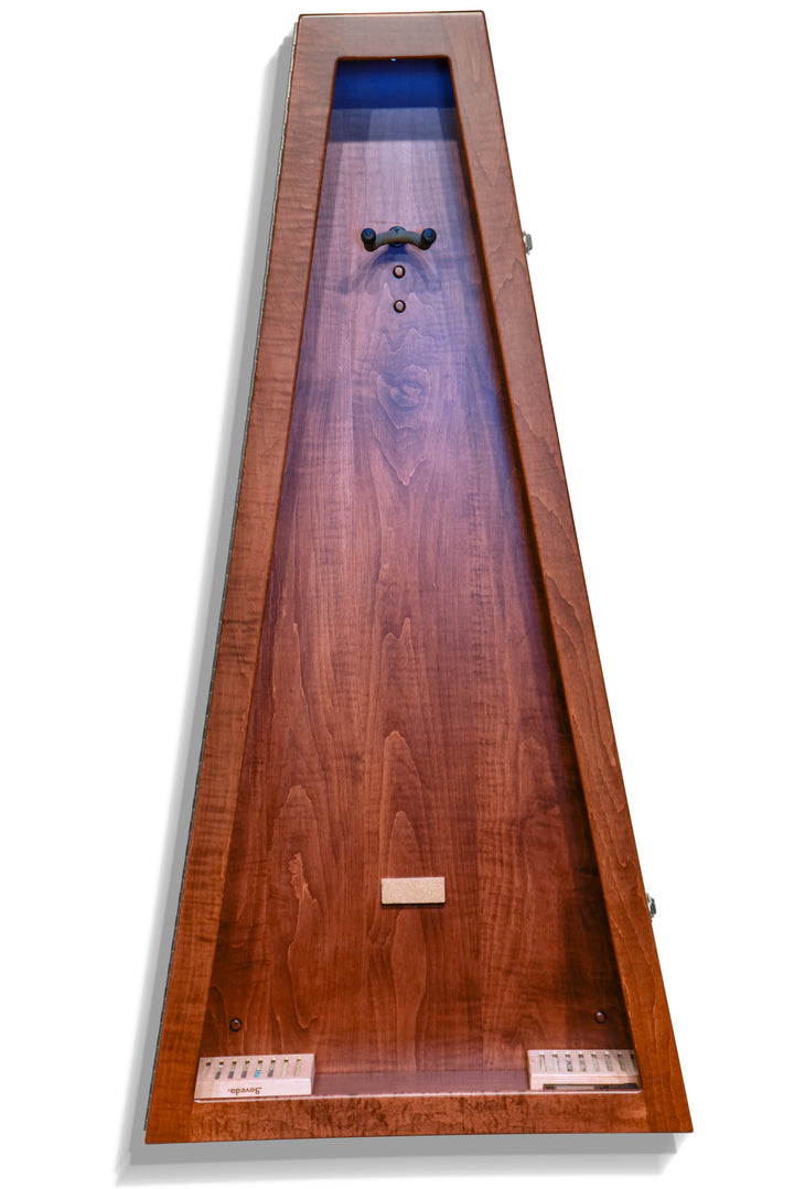 ClimaCase Glass Sided Triangle Humidor - Flamed Maple with Acres Stain