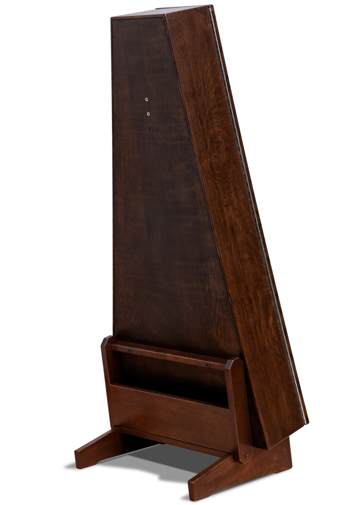 ClimaStand Triangle Humidor with Base - Quartersawn White Oak with Onyx Stain