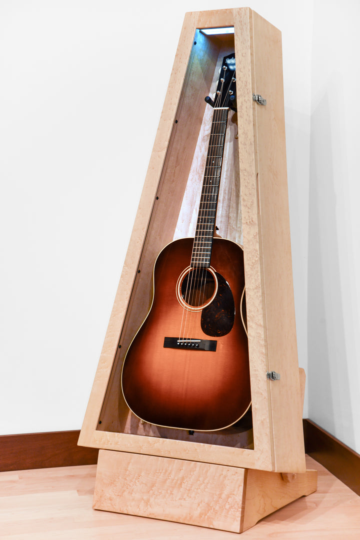 ClimaStand Triangle Humidor with Base - Birdseye Maple