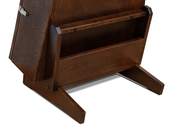 ClimaStand Triangle Humidor with Base - Quartersawn White Oak with Onyx Stain