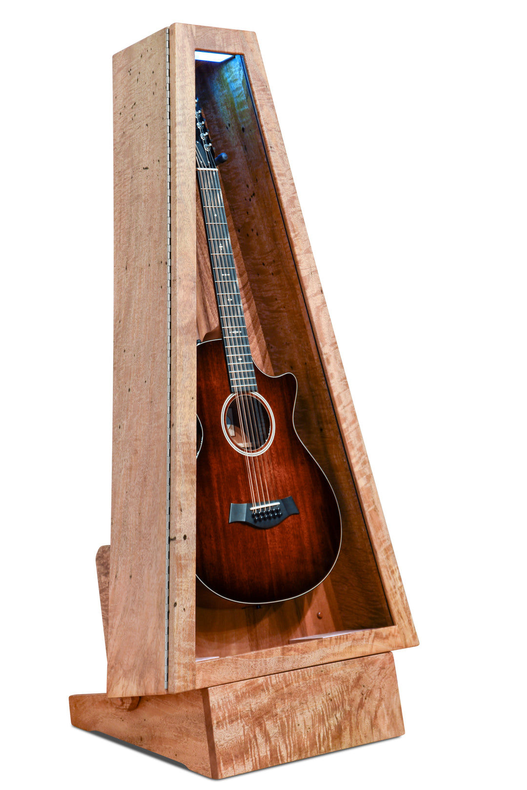 ClimaStand Triangle Humidor with Base - Curly Mango