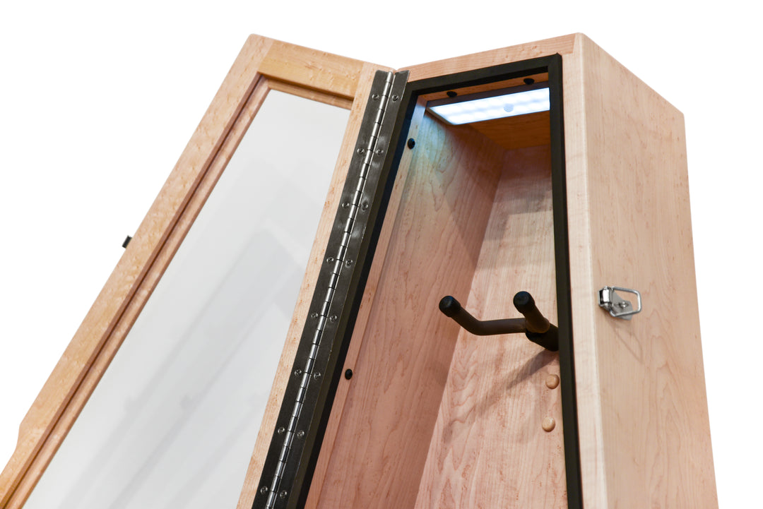 ClimaStand Triangle Humidor with Base - Birdseye Maple