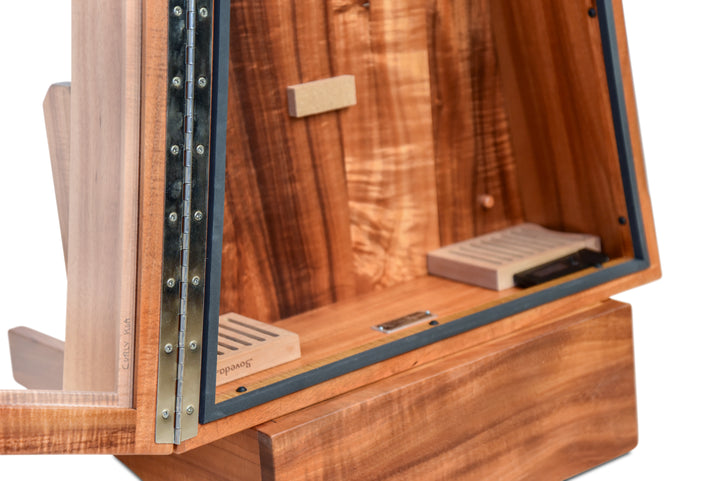 ClimaStand Triangle Humidor with Base - Koa