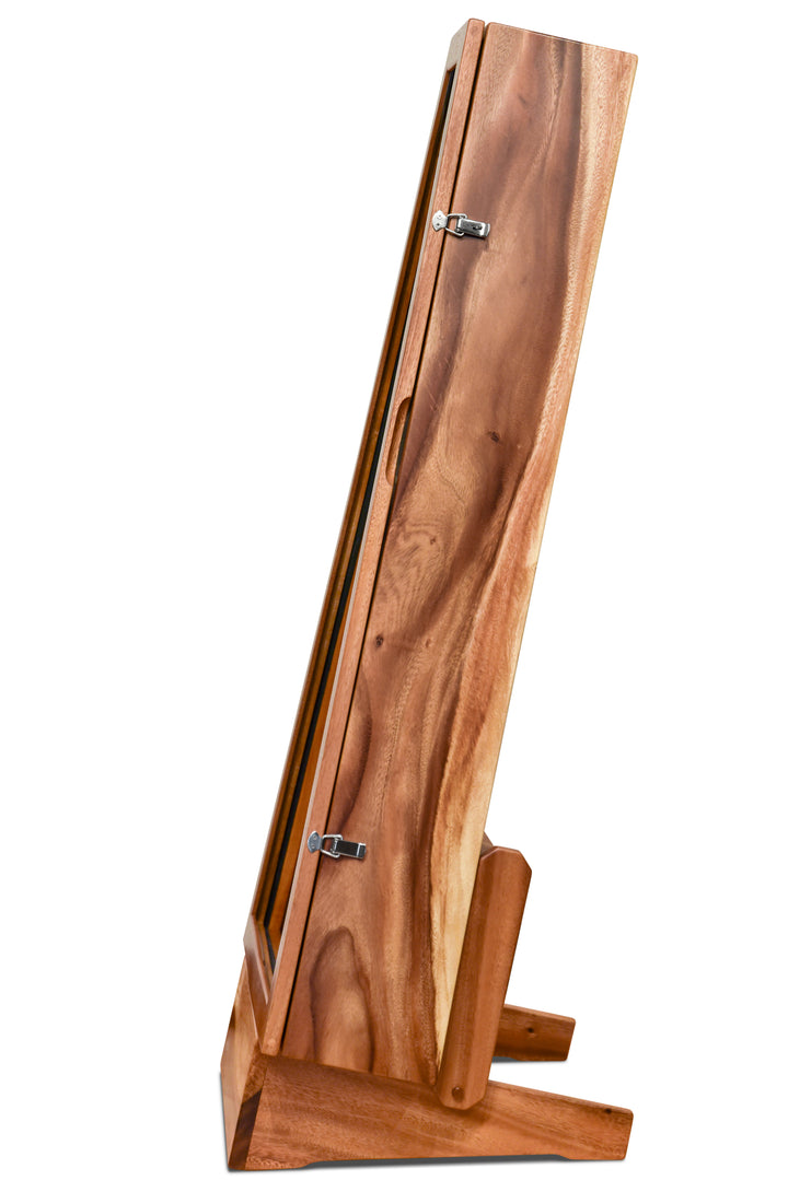 ClimaStand Triangle Humidor with Base - Monkeypod