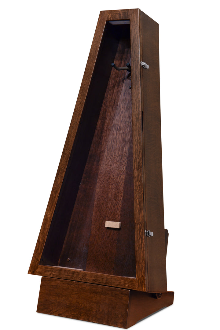 ClimaStand Triangle Humidor with Base - Quartersawn White Oak with Onyx Stain