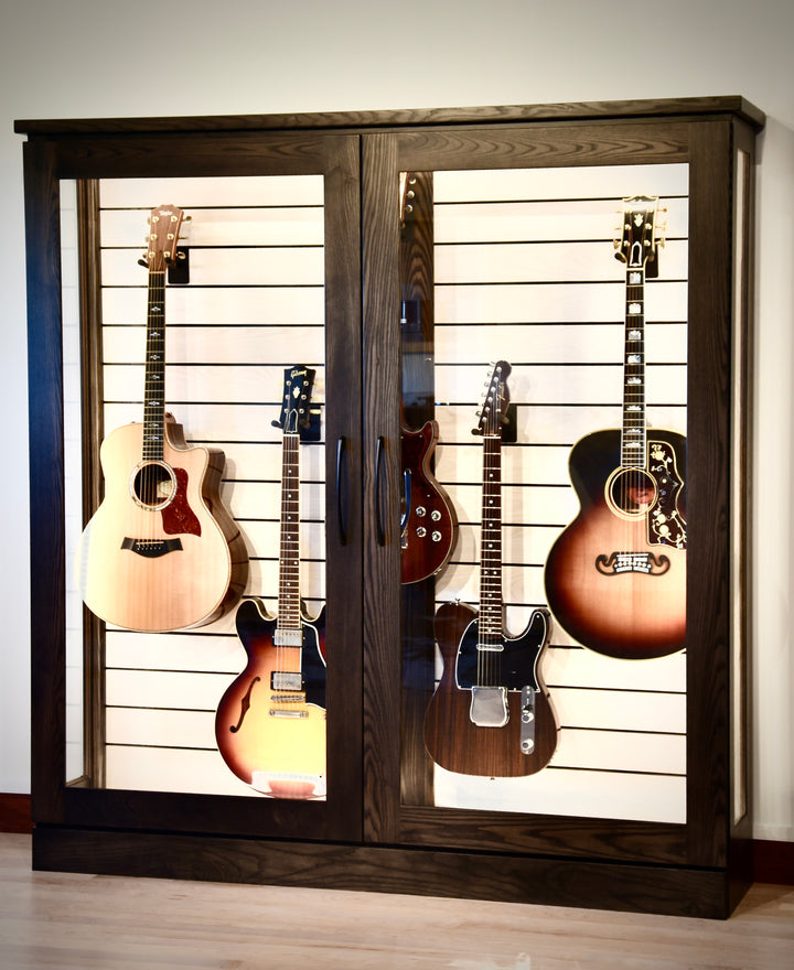 Low Depth ClimaCab V | Charcoal Northern White Ash with Whitewash Slat Wall