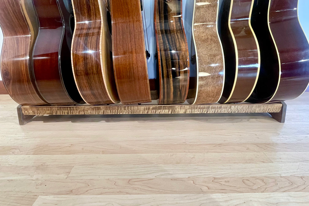 Antique String Rack Traditional StringRack - Flamed Maple - Provincial – Acoustic Remedy Cases
