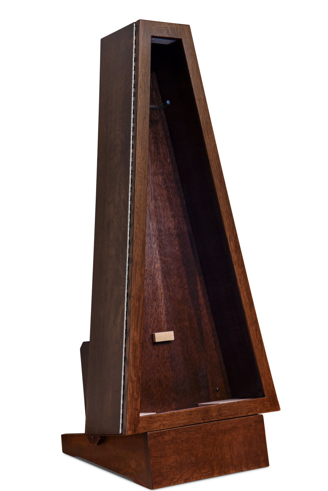 ClimaStand Triangle Humidor with Base - Quartersawn White Oak with Onyx Stain