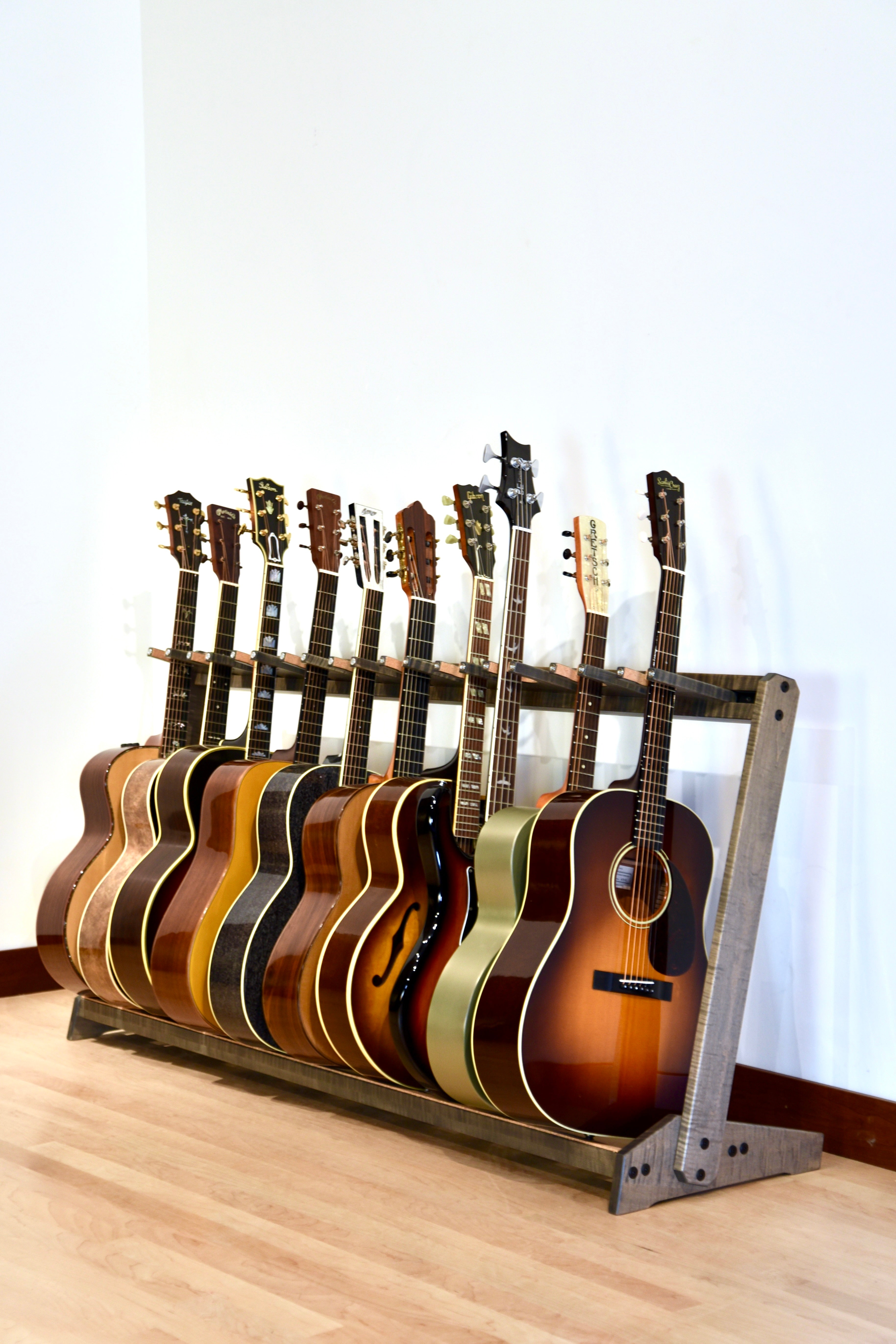 Antique String Rack Grand StringRack - Flamed Maple - Antique Slate – Acoustic Remedy Cases