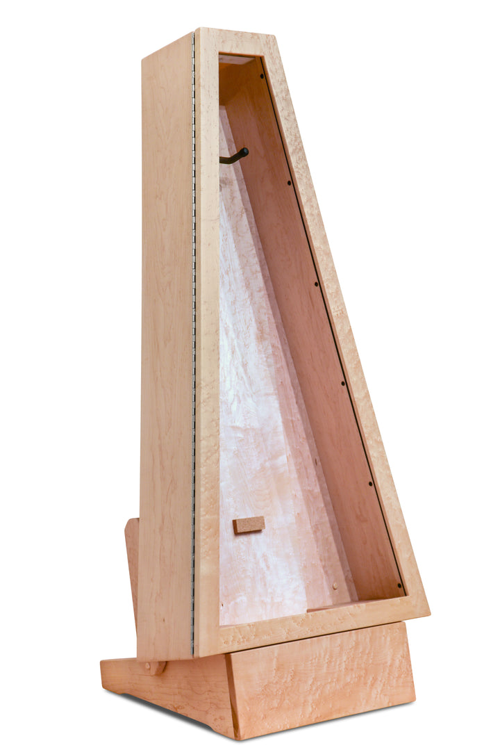 ClimaStand Triangle Humidor with Base - Birdseye Maple