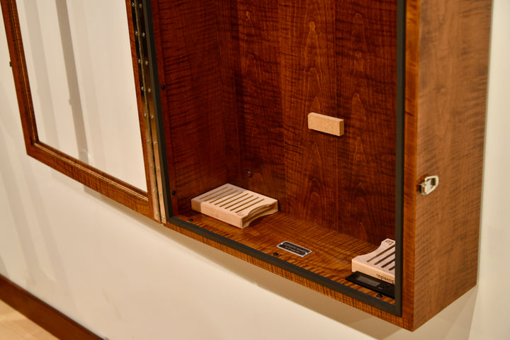Flamed Maple with Asbury Stain Rectangle Humidor