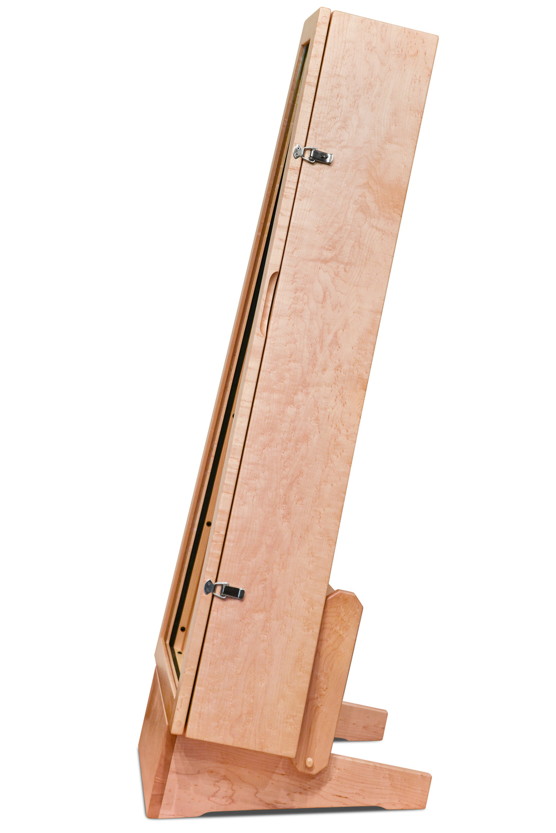 ClimaStand Triangle Humidor with Base - Birdseye Maple
