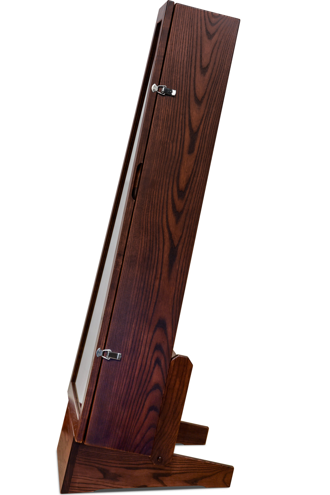 ClimaStand Triangle Humidor with Base - Northern White Ash with Onyx Stain