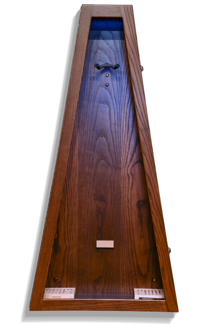 ClimaCase Glass Sided Triangle Humidor - Northern White Ash with Coffee Stain