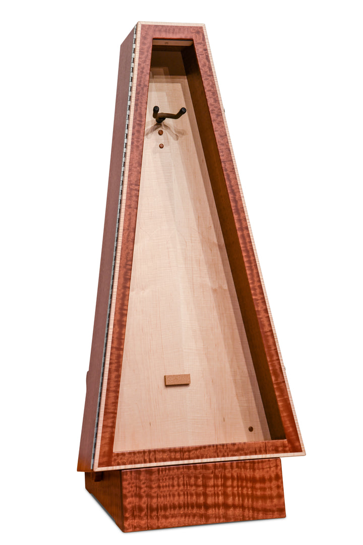ClimaStand Triangle Humidor with Base - Sapele with Natural Flamed Maple Back
